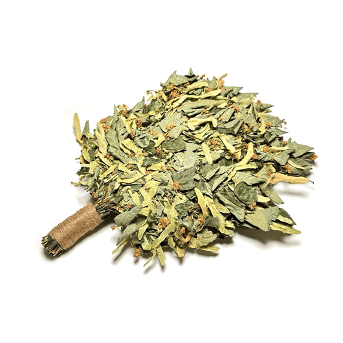 Linden sauna whisk in steam room gentle banya ritual