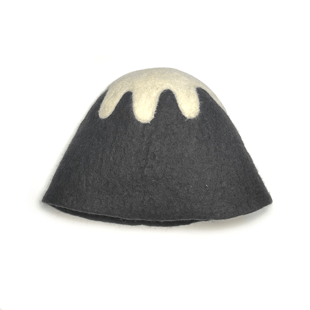 100% wool sauna hat with thick felt insulation