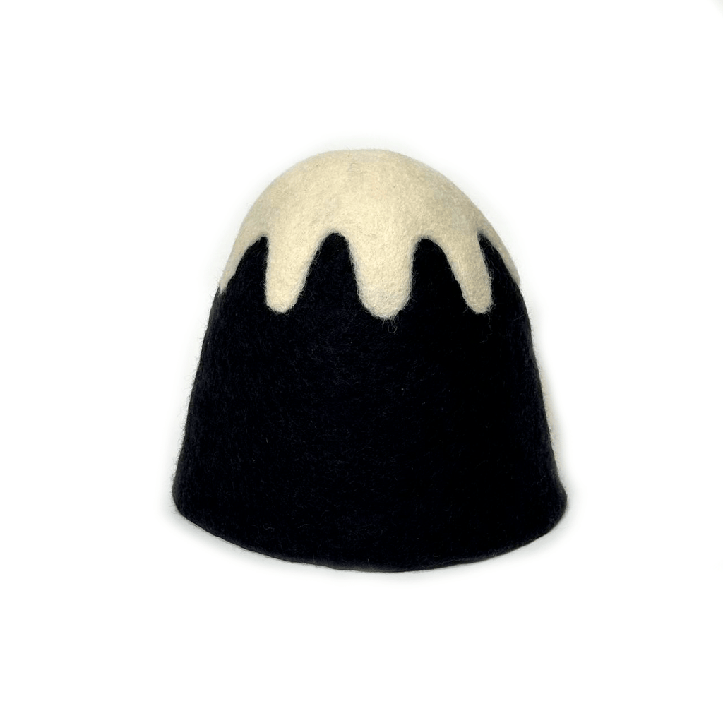Traditional sauna hat made of felted wool